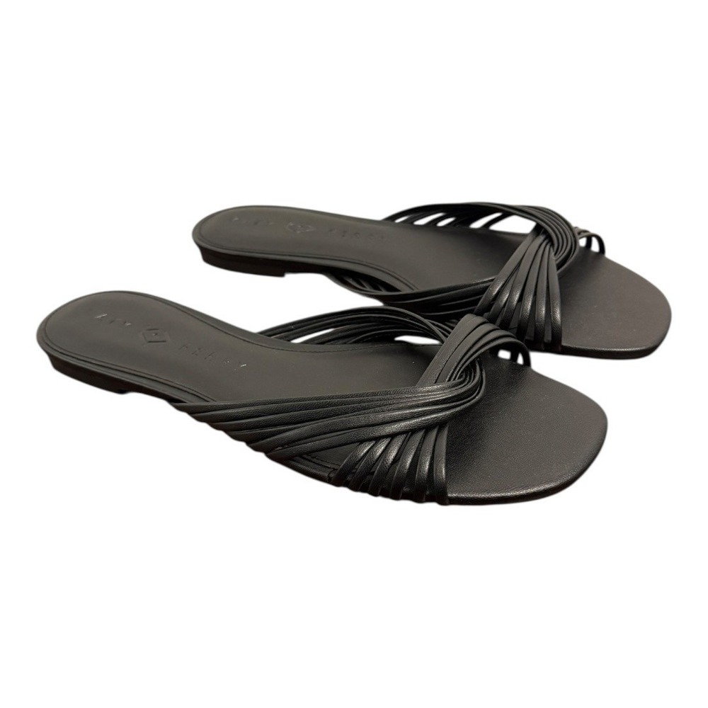 Katy Perry The Halie Intertwined Slide Sandal Black 10 NIB